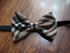 papillon scozzese tartan beige